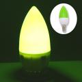 E14 Led Color Candle Tip Bulb, Color Candle Light, Green