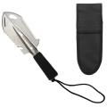 Outdoor Camping Tool Engineer Shovel with Storage Bag,silver+black