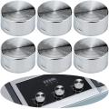 8pcs Metal Gas Stove Knobs 6mm Universal Cooker Control Range Switch