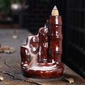 Ceramic Incense Burners Backflow Incense Burner Home Decor Red