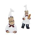 Kitchen Restaurant Bakery Ornament Decorations Chef Resin Craft -a
