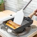 Frying Tamagoyaki Omelette Black Non-stick Pan for Gas Cooker-black