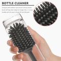 1pcs Silicone Brush for Bottles Vase and Glassware 12.5 Inch Gray