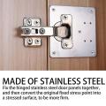 8pc Cabinet Hinge Repair Plates, Kitchen Hinge Repair Plates