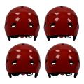 4x Safety Protector Helmet 11 Breathing Holes for Water Sports - Red