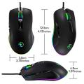 Usb C Mouse Type C Ergonomic Wired Mouse Rgb Gaming Mouse