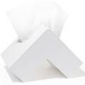 Right Angle Desktop Napkin Paper Storage Case Tissue Box Decor Gray