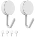 Small Adhesive Wall Hooks 6 Pack Damage-free Hanging Wall Hooks