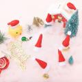 Christmas Mini Red Santa Claus Hats Wine Bottle Caps Decorations