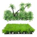 Artificial Fake Water Aquatic Green Grass Lawn Aquarium Landscape