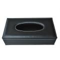 Portable Leather Rectangular Tissue Cover Box Brown