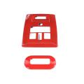 Front Rear Reading Lamp Stickers for Dodge Ram 10-15, Red