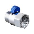 Shower Water Flow Control Straight-through Shut-off Angle Valve Blue