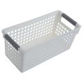 Stackable Plastic Storage Baskets(white)s:29 X 16 X 2 Cm
