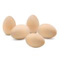 10pcs Large Wooden Eggs Easter Diy Unfinished Wood Egg