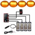 4pcs 20led Stroboscopes 12v Strobe Light Car (yellow Light)