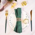 Round Napkin Holders Metal Wires Weaving Serviette Rings Parties