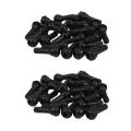 25x Short Rubber Car Tubeless Vacuum Snap-in Tire Valve Stems Alloy