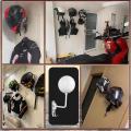 1pcs 180 Motorcycle Helmet Rack, Rotation Metal Helmet Holder
