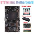 H61 X79 Btc Mining Motherboard with E5 2630 V2 Cpu+recc 4g Ddr3 Ram