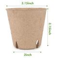 Peat Pots, 60 Pcs 3.15 Inch Seed Starting Pots with Drainage Holes