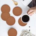 12pcs/lot Plain Round Cork Coasters Set Coffee Cup Mat Drink Tea Pad