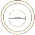 12pcs Bamboo Hoop for Diy Wreath Decor Wedding Wreath Decor and Craft