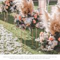 1pc Flower Vase Column Stand Metal Road Lead Elegant Wedding Decor
