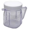 For Oster Blender Parts, Cup Mini Plastic Jars with Lids (1 Pack)