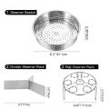 Steamer Basket Fits Pot 5,cooker, Stainless Steel, 3 Pcs Set