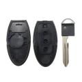 4 Buttons Remote Key Fob Case Shell Uncut Blade for Nissan