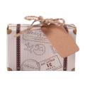 50pcs Candy Box, Vintage Kraft Paper with Tags and Rope for Wedding