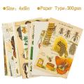 50pcs Vintage Botanical Tarot Aesthetic Wall Collage Kit