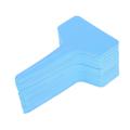 100x Plastic Plant T-type Tags Markers Nursery Garden Labels Blank