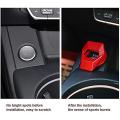 Car Engine Push Button Protective Cover,button Switch Cover, Black