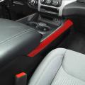 Car Armrest Box Cover for Dodge Ram 1500 2018-2022,red Carbon Fiber