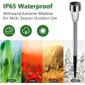 Ultra Bright Solar Lights Waterproof 8 Pack, Auto On/off, Warm White