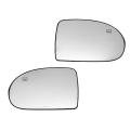 2pcs Door Wing Side Mirror Glass Heated for Jeep Compass 2007 - 2017