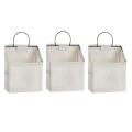 3 Pack Wall Hanging Organizer Bag,for Pocket,dormitory Storage(white)
