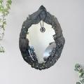 Triple Moon Goddess Trinity Wall-mounted Mirror with Five-pointed