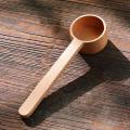 2 Pcs Coffee Scoop,beech Wooden Coffee Ground Spoon,measuring Scoop