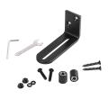 Sliding Barn Door Floor Guides Adjustable Roller Kit,set Of 2 -black