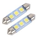 2x Bulb Shuttle Festoon 3 Led 39mm Canbus White