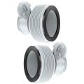 2 Pcs 1.25 Inch to 1.5 Inch Type B Hose Adapters Hose Conversion