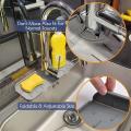 2pcs Silicone Sink Faucet Pad Countertop Rubber Drying Mat,orange