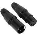 20pcs 3pin Xlr Male to Female Microphone Extension Cable Adapter
