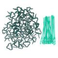60pcs Garden Plants Support Clips & Twist Ties, for Plant Stems