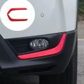 Red Front Fog Lamp Light Strip Trim for Honda Cr-v Crv 2017 2018 2019