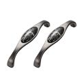 2 Pcs Ceramic Handles Zinc Alloy Handle Puller with Screws for Home