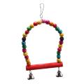 6 Pcs Bird Parrot Toys, Colorful Chewing Hanging Hammock Swing Bell
